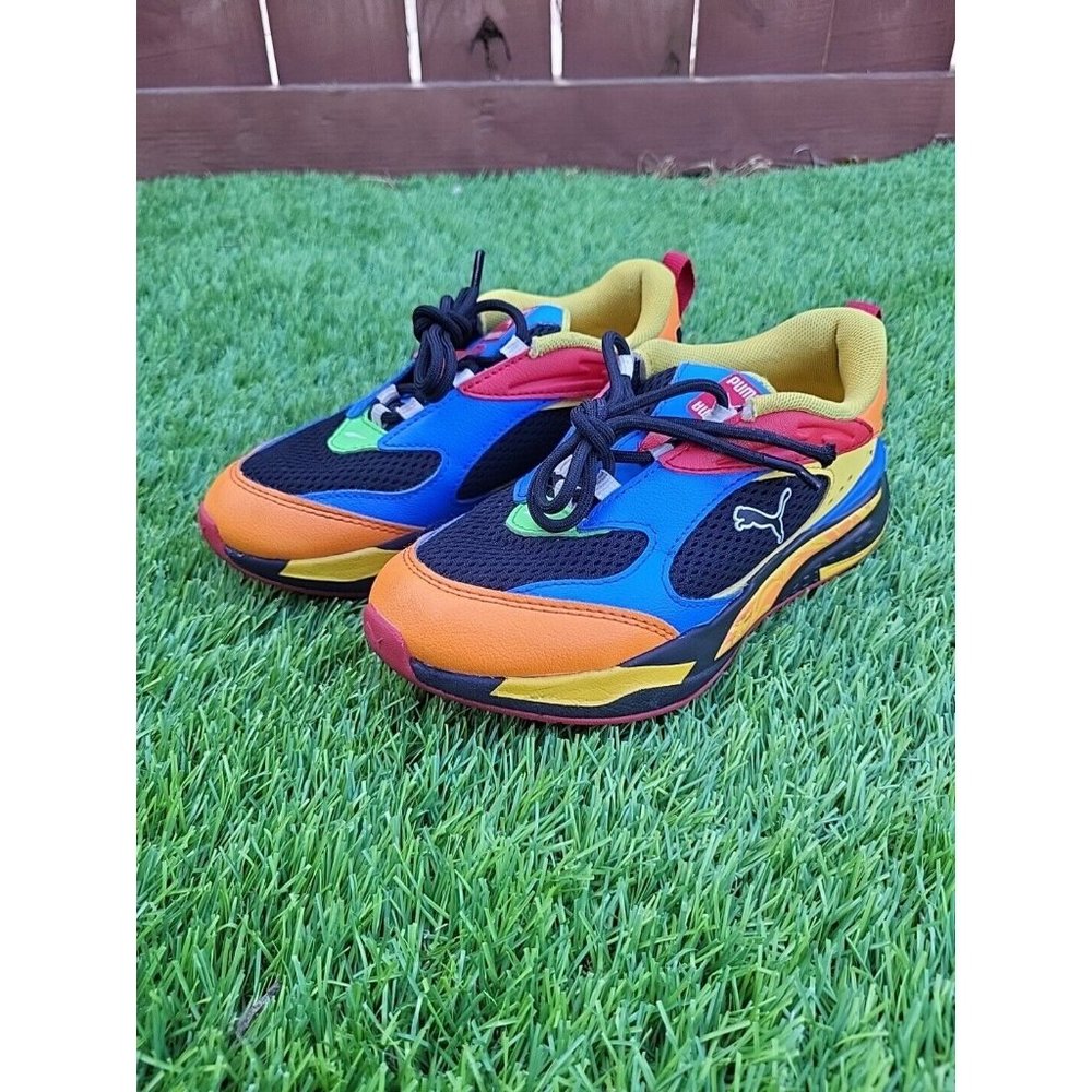 PUMA TODDLER RS-FAST CANDY BAR AC INF BLACK ORANGE RED  Size 1C